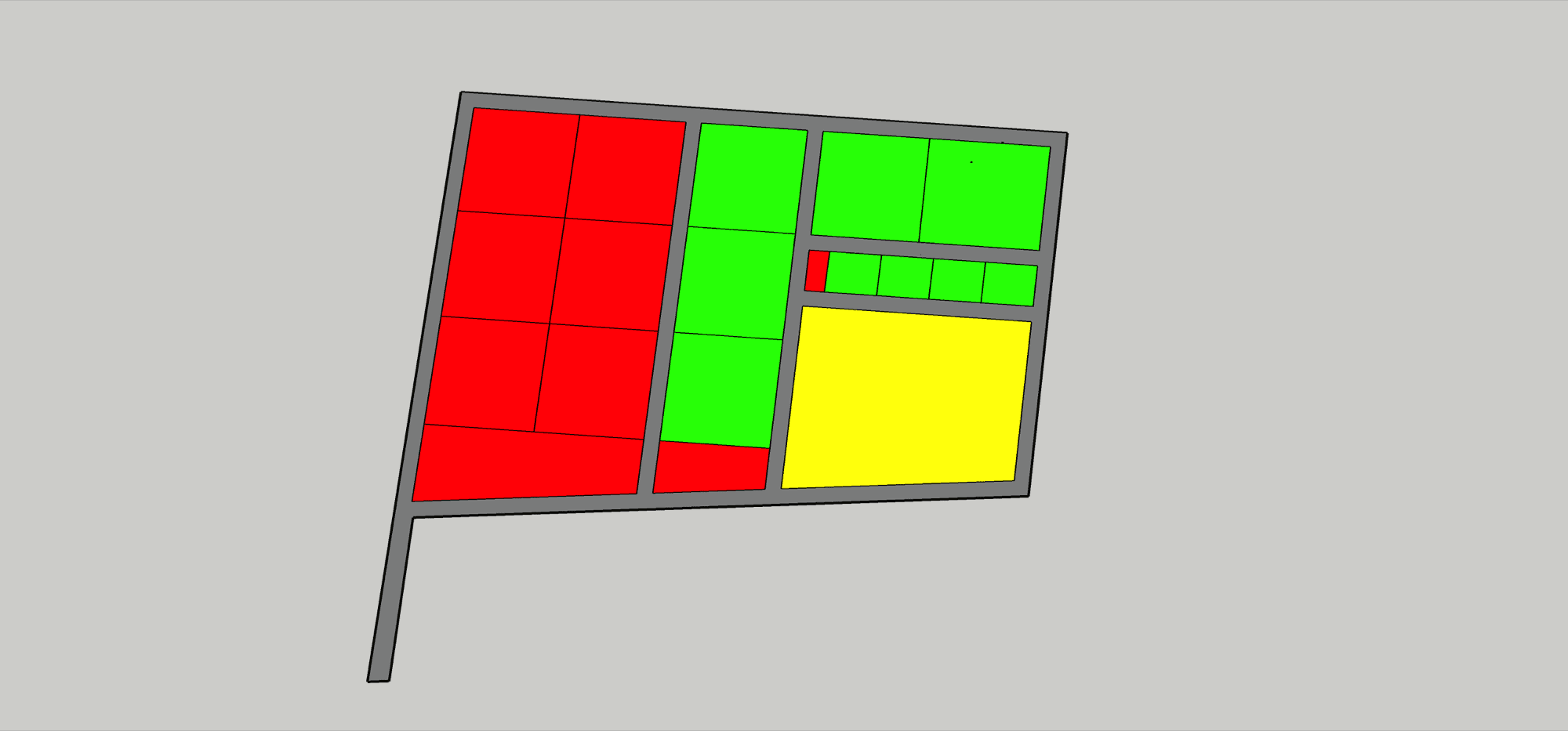 Ubuntu Eco City draft master plan, colour coded by plot status